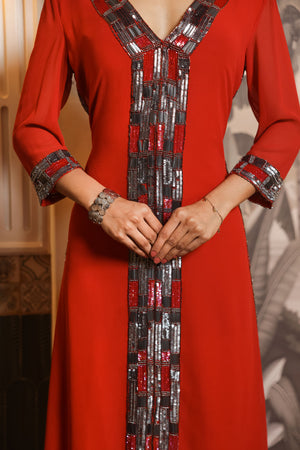 Scarlet Line Dress