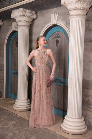 Blush Floral Gown