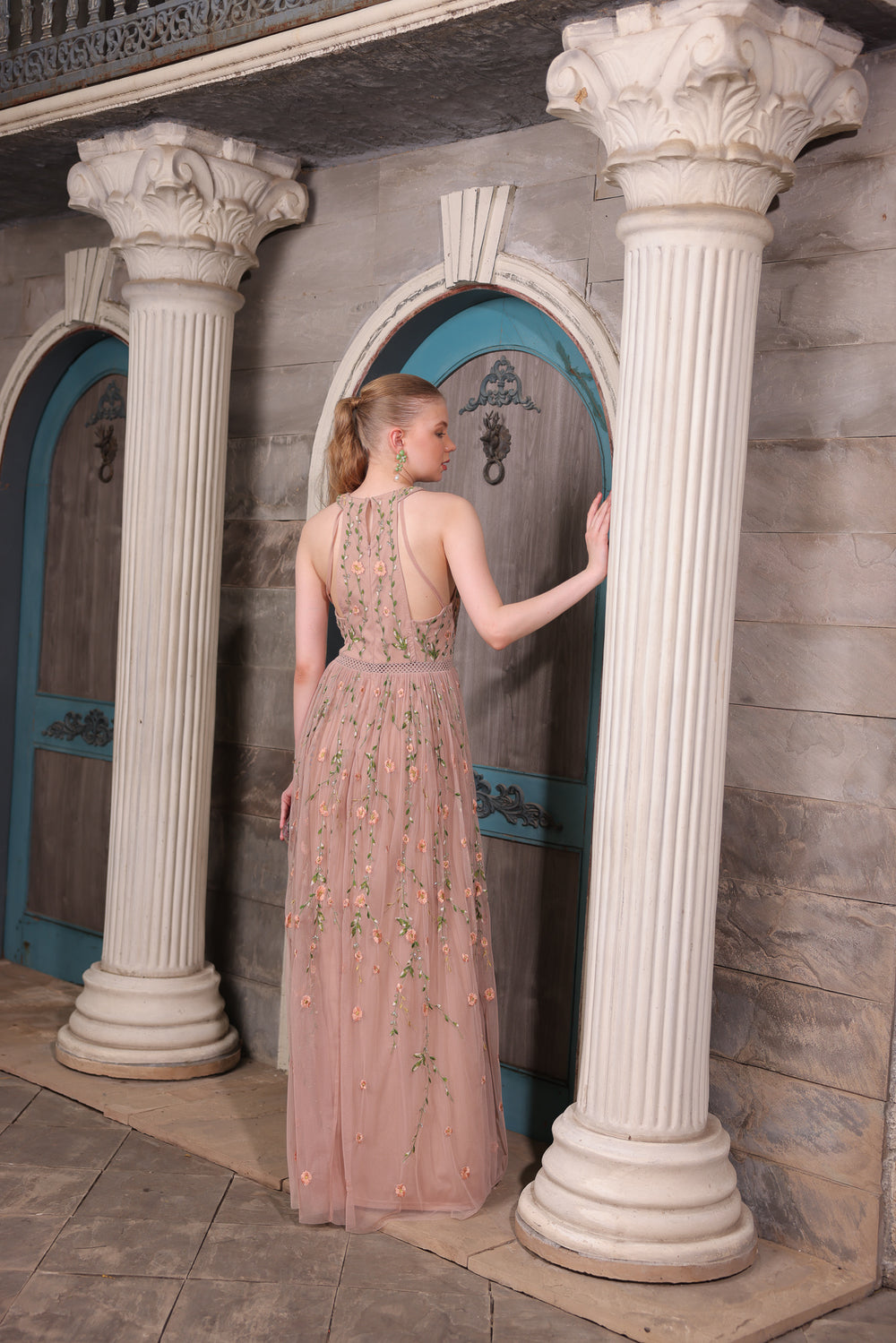 Blush Floral Gown