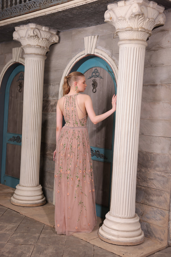 Blush Floral Gown