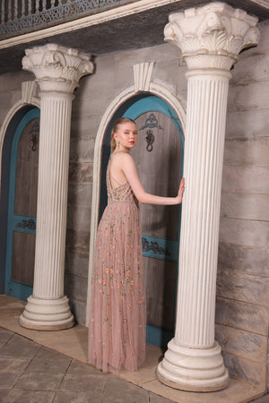 Blush Floral Gown