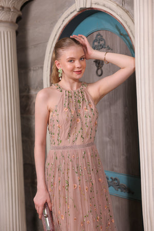 Blush Floral Gown
