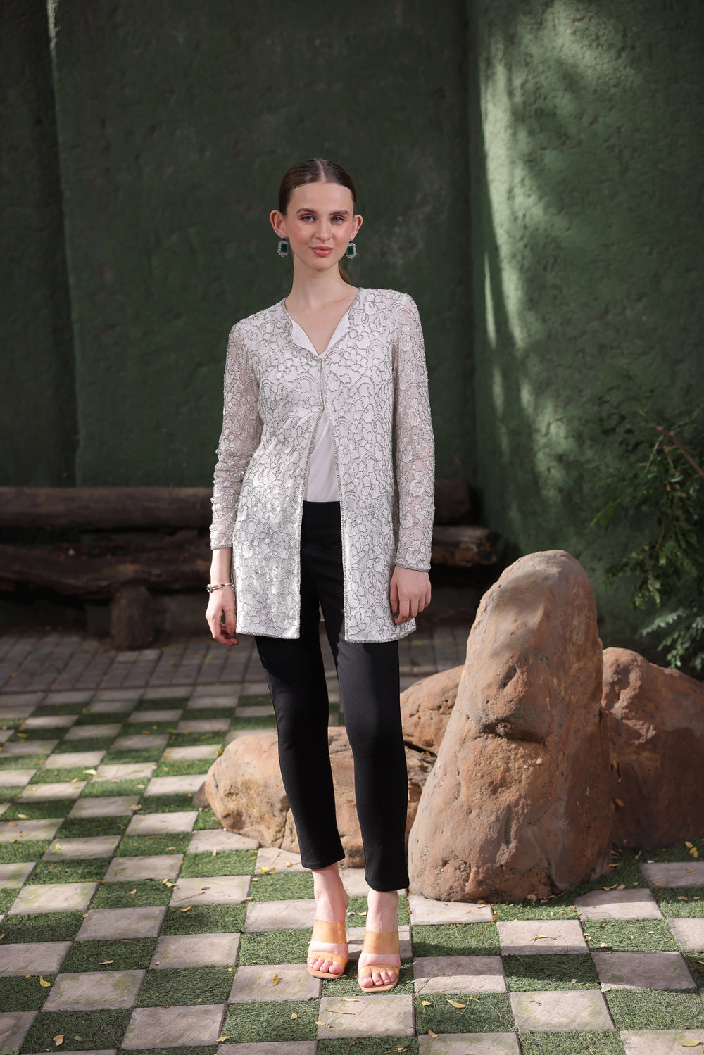 Ivory Lace Cape