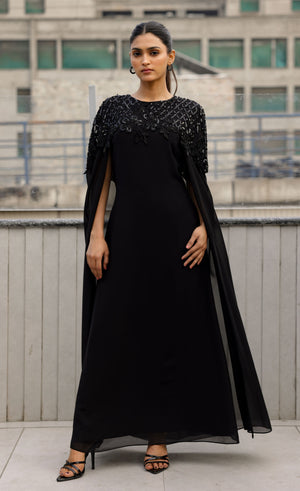 Black Cape Gown