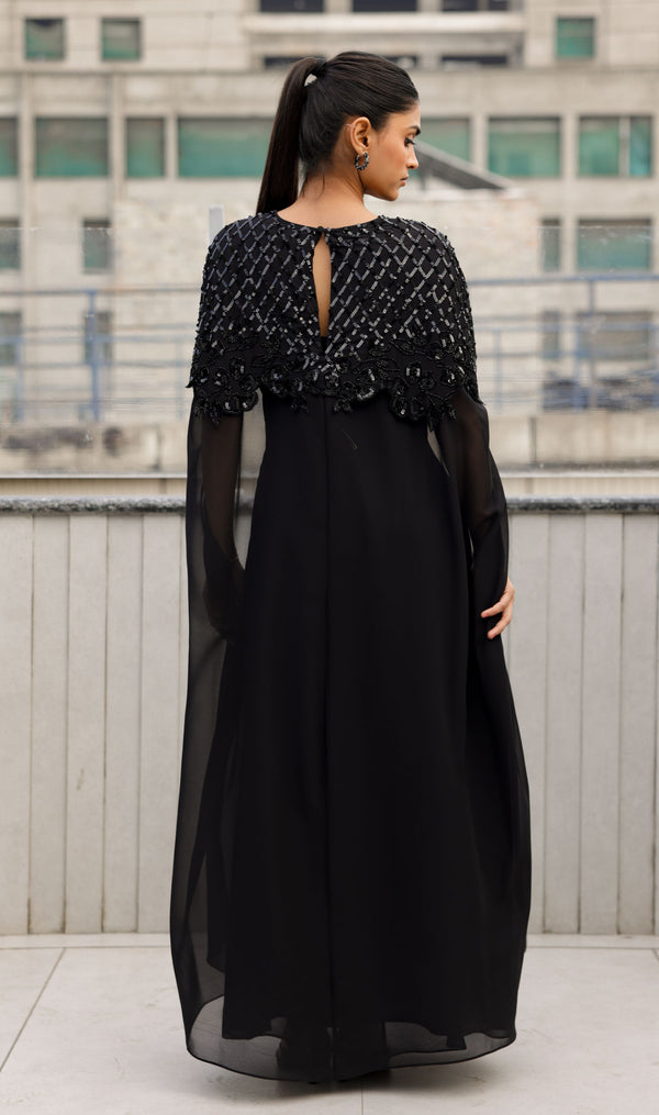 Black Cape Gown
