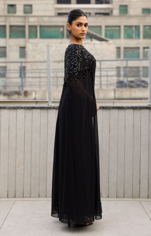 Black Cape Gown