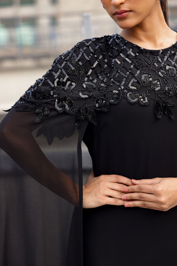 Black Cape Gown