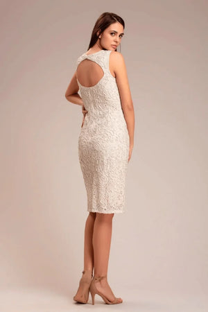Ivory Hand-Beaded Lace Shrug