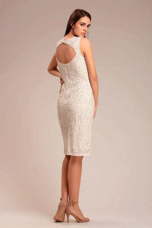 Ivory Hand-Beaded Lace Shrug