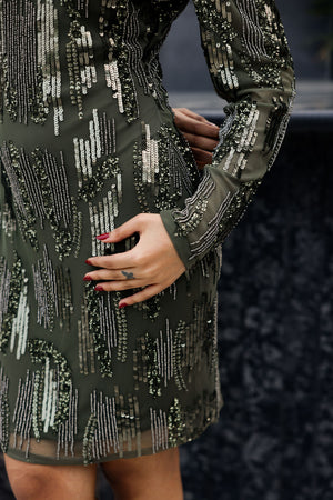 Olive Embellished Mini