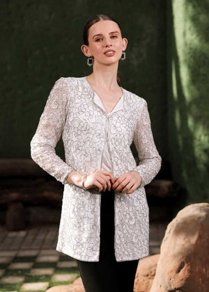 Close-up of premium fabric and stitching on Edition Two black slim fit trousers